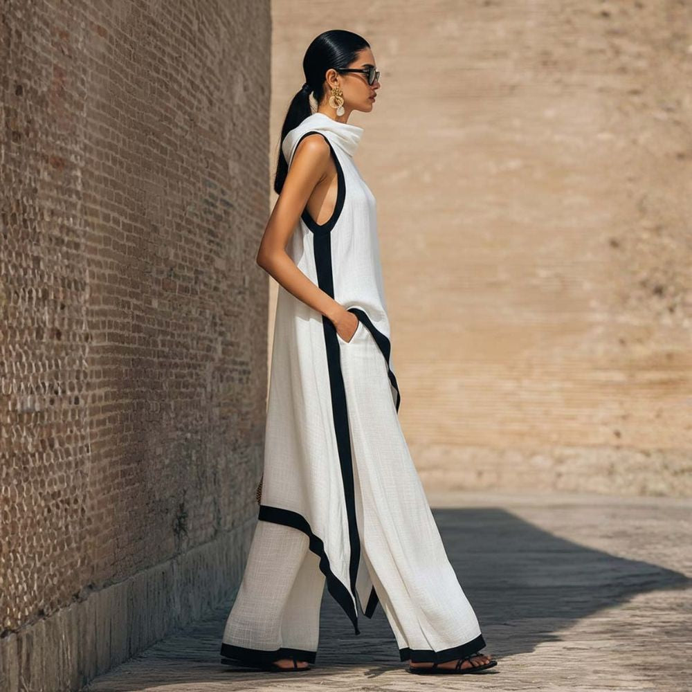 VERONNA | COMPLETO LINO ELEGANTE