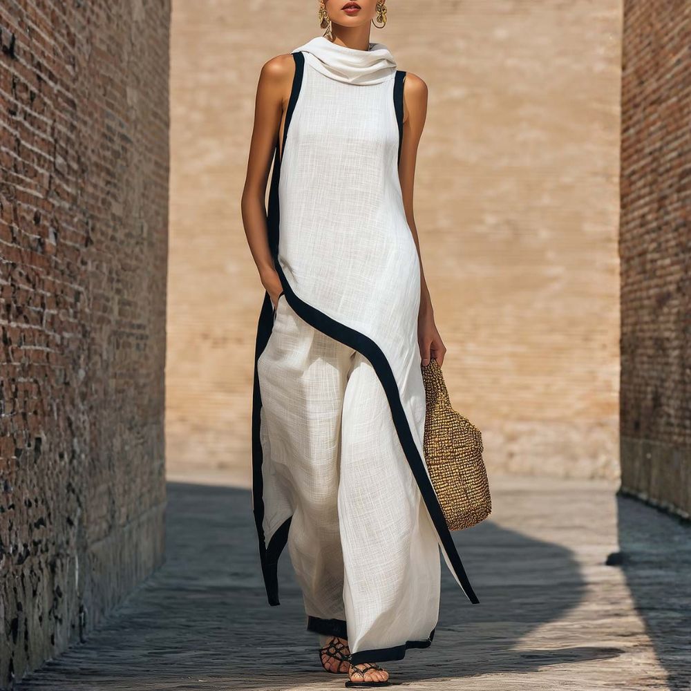 VERONNA | COMPLETO LINO ELEGANTE